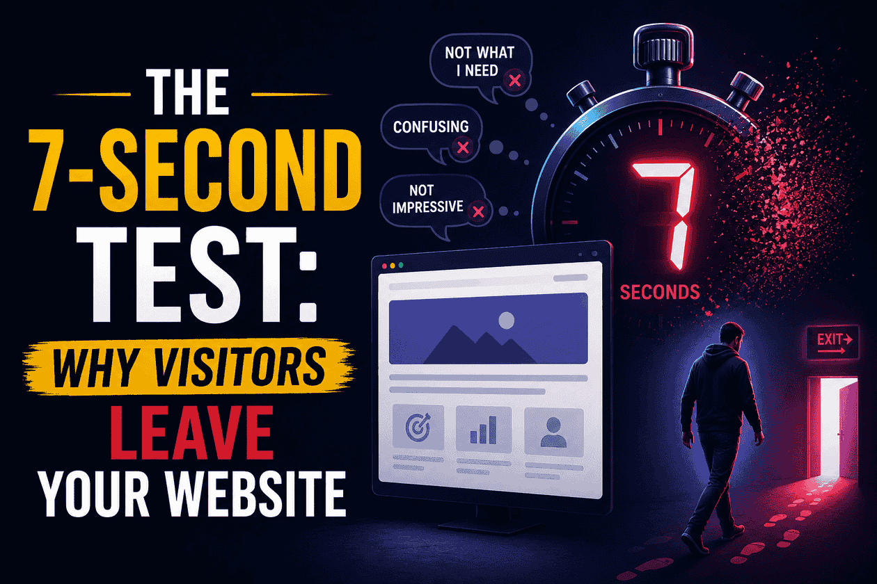 The 7-Second Test: Why Visitors Leave Your Website